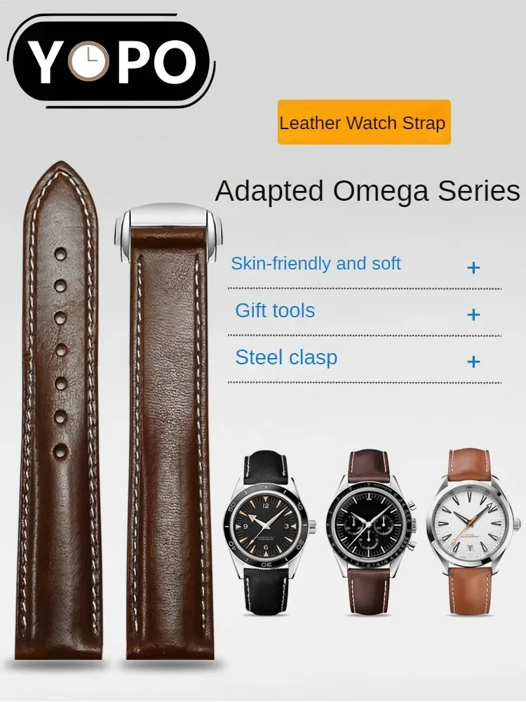 

Часы YOPO из натуральной кожи с подходящим O-mega Seamaster 300/150 Same Diefei Speedmaster Moon Watch Heritage Male