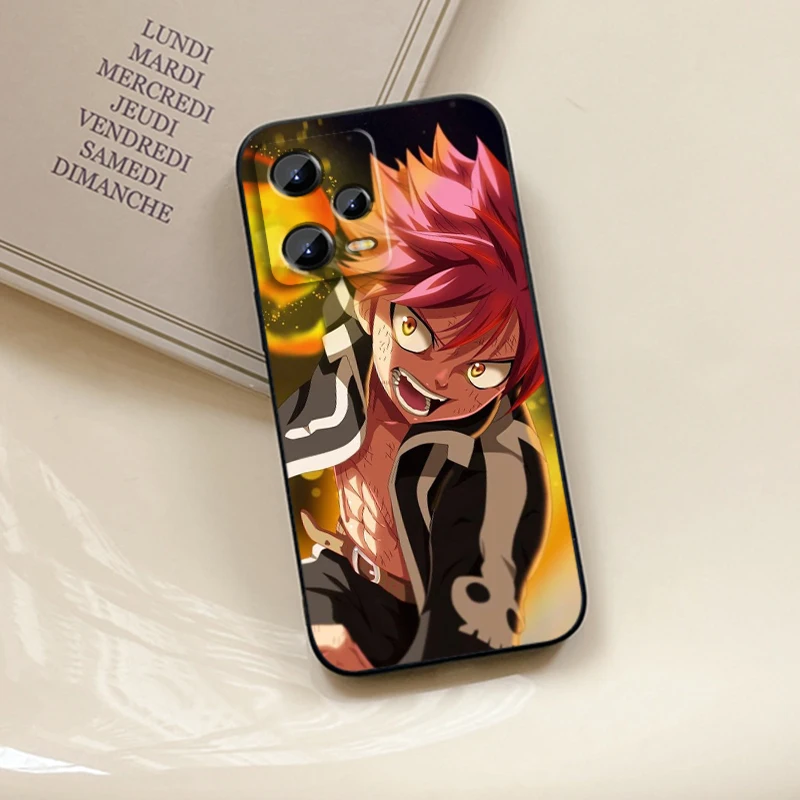 Anime F-Fairy T-Tail Juvenile For Xiaomi Redmi Note 13 12R 12 12S Turbo 11 11T 11S 10 10S Pro Plus 5G Black Funda Phone Case