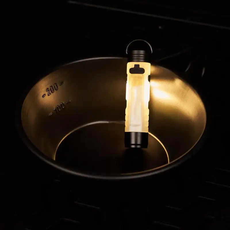 Mini linterna de bolsillo con Clip para llave, luz ambiental LED, batería de larga duración, para uso en exteriores, emergencias y socorro en casos de desastre, 1 ud.