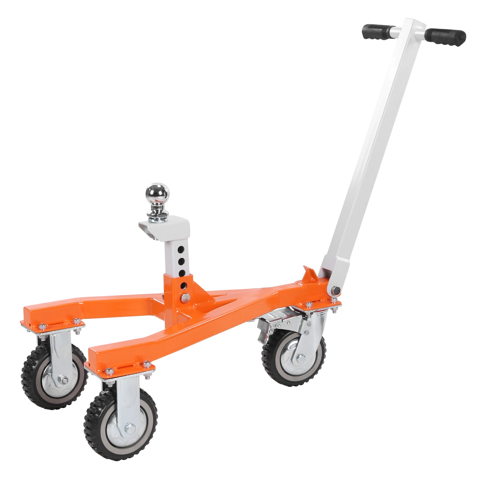 

Boat Mover 3500 Lbs Tongue Weight Portable Trailer Dolly with 2 in & 2-5/16 in Ball Angle Adjustable Suitable for RV Boat Camper