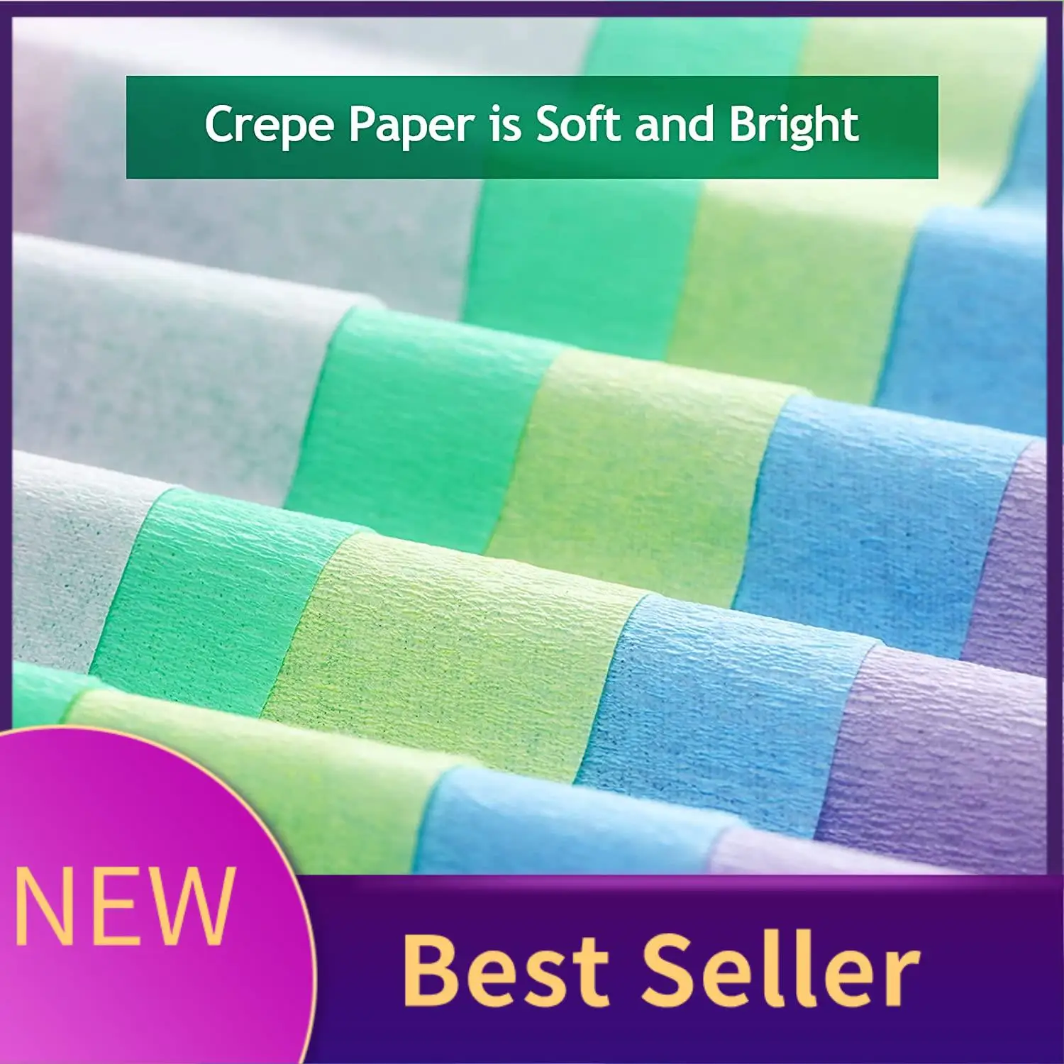 

HFES 10 Rolls Pastel Rainbow Crepe Paper Streamers Birthday Party Decoration Paper For Wedding Festival Ornament Supplies