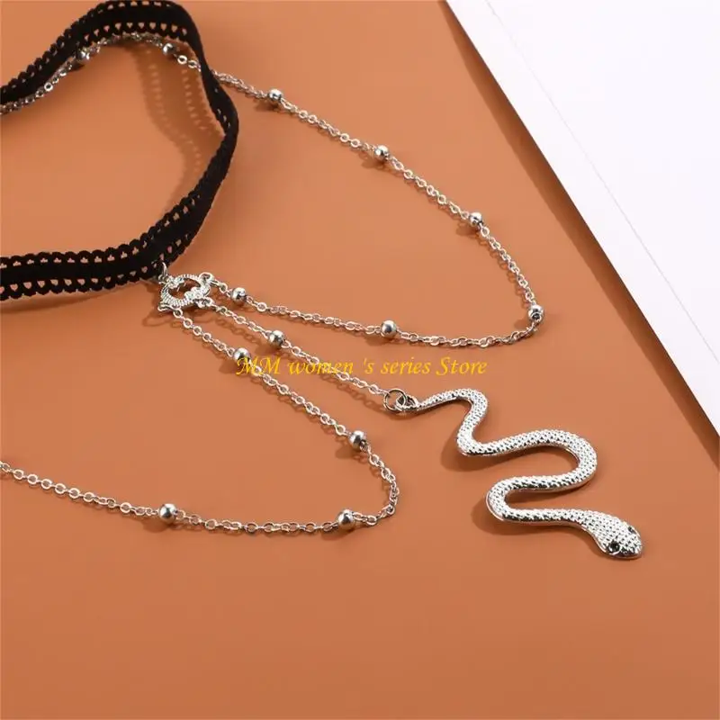 Q39C Multilayer Lace Styes chain chain chains tassels trend trend meshes trend chain chain #1