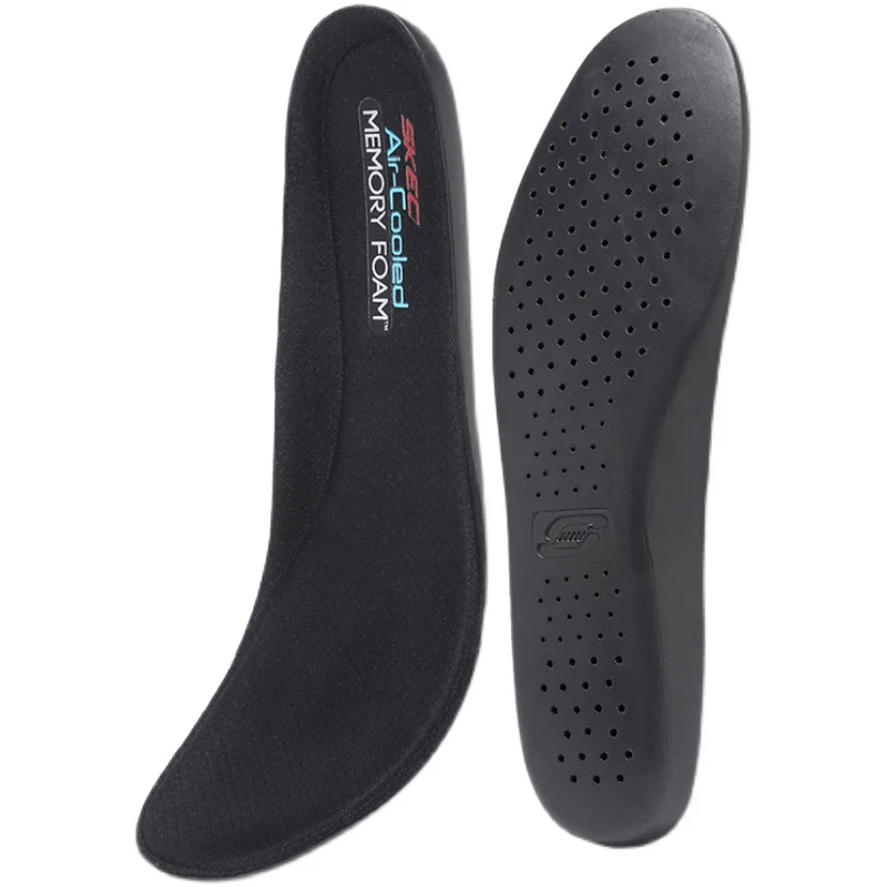 Men's Comfortable Sweat Absorbent Anti-Odor Sports Shoe Insoles Breathable Shock Absorbent Non-Slip Casual Sneaker Inserts