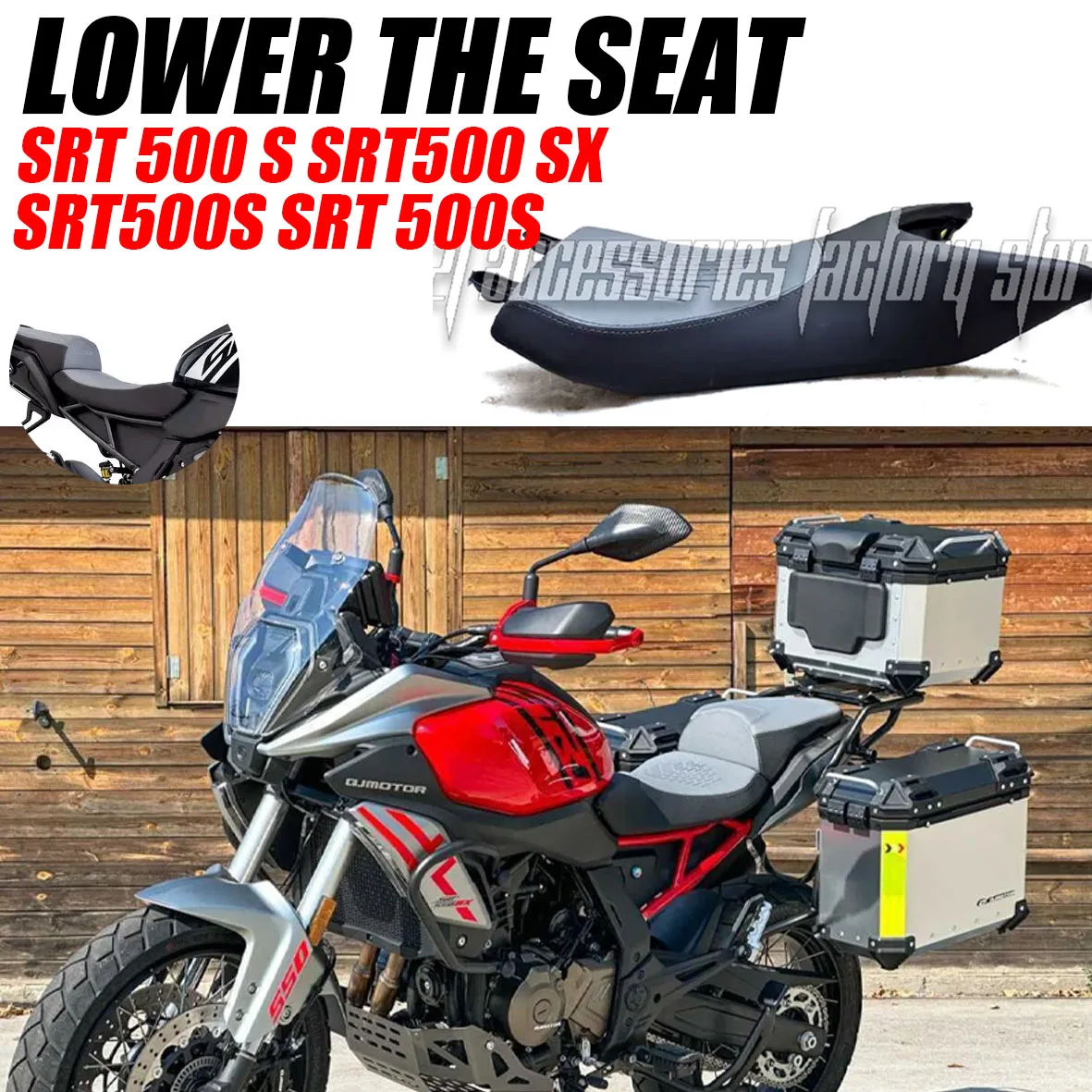 

Lower 30mm FoSRT500S SRT 500S SRT 500 Motorcycle Seat Lowering Pad Comfort Ride Seat Cushion Heated Seat Cushion