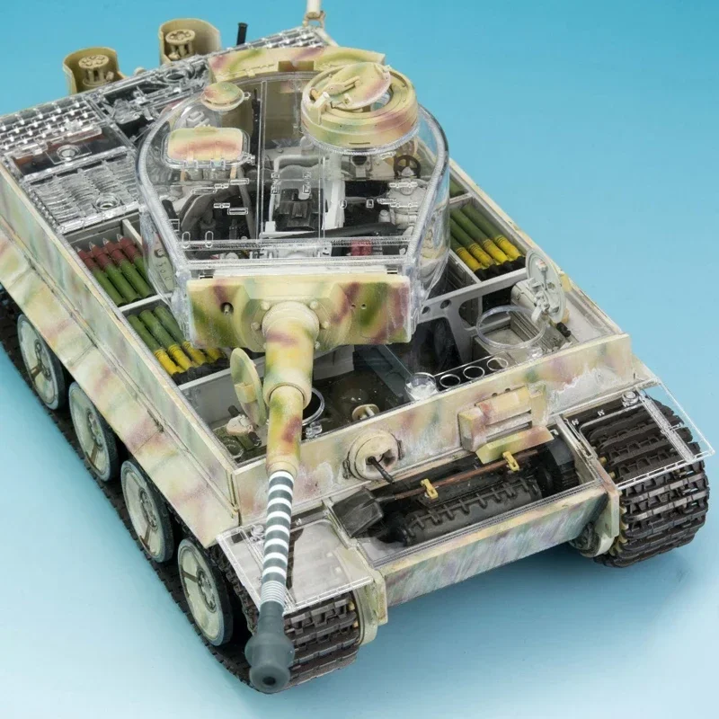 Ryefield RM5025 Model Kit tank assembly kit Tiger tank initial type full internal structure transparent car shell version 1/35