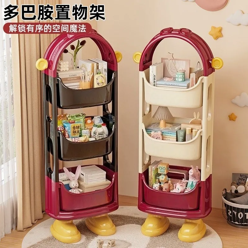 

Storage rack living room floor type, multi-layer snack rack, household bedroom trolley