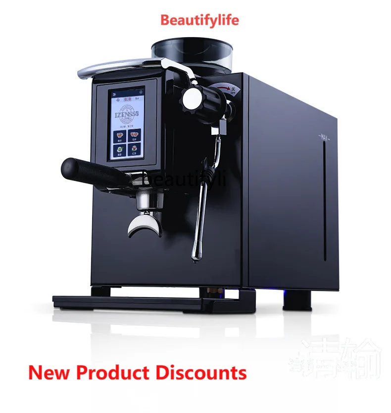 

A61 Coffee Machine Commercial Italian Semi-automatic Grinding All-in-One Machine Small Water Steam-Free Foam