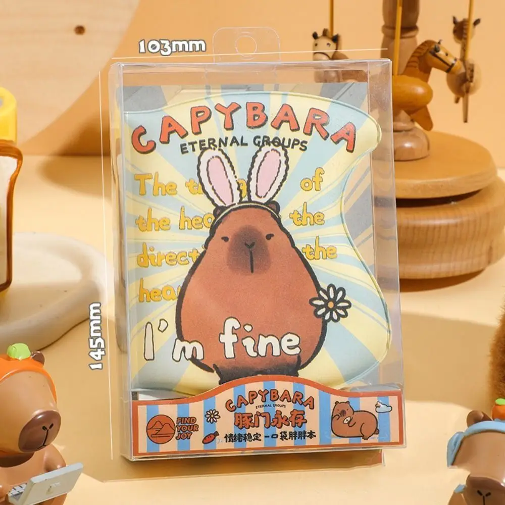 Writing Pad Press Slow Rebound Squeeze Toy Notepad Capybara Cute Color Page Notebook Interesting 3D Sensory Notepad Studnet