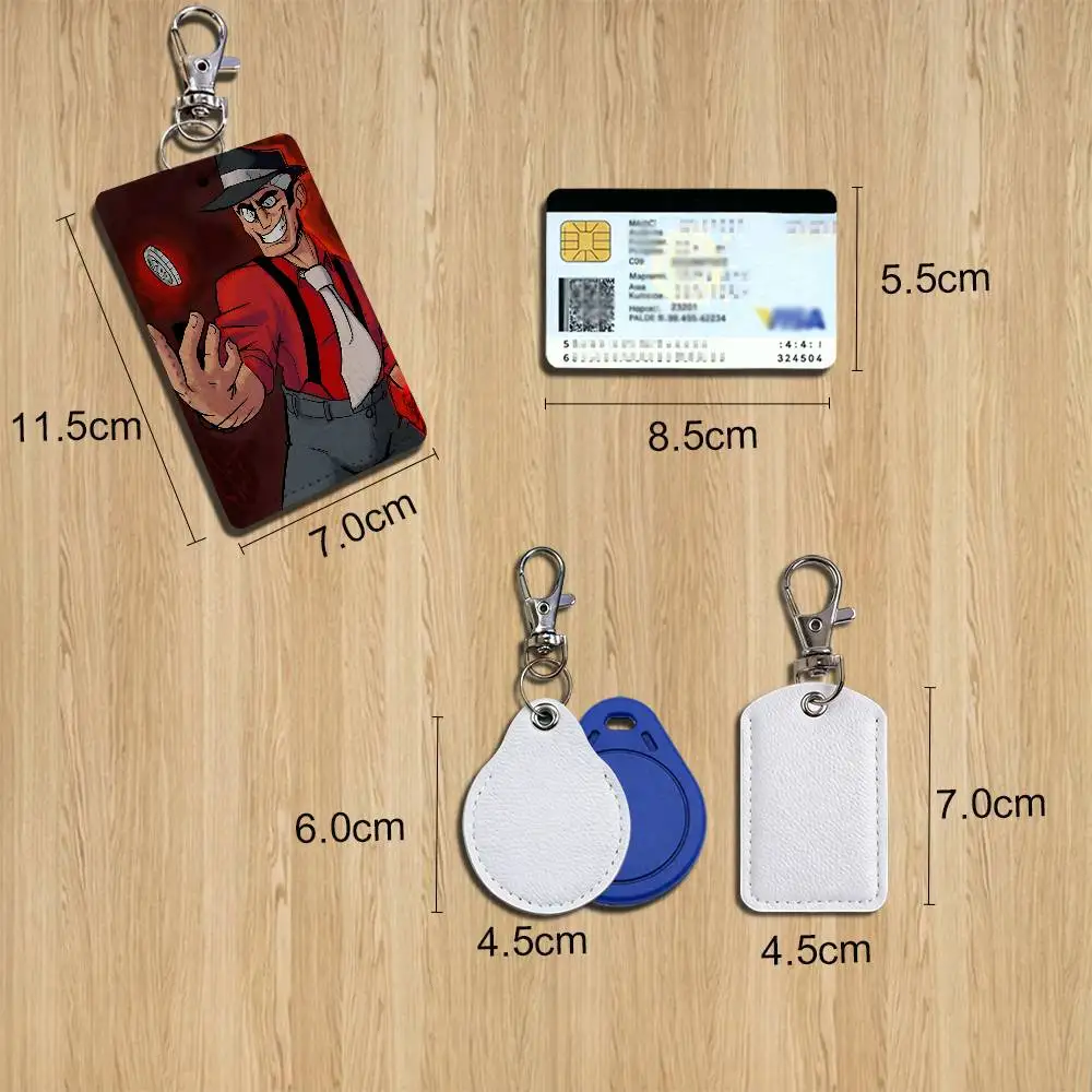 game Teros Imugi Mordex Brawlhalla Card Holder With Keychain Executive Protection For Bank Credit Subway Bus Case