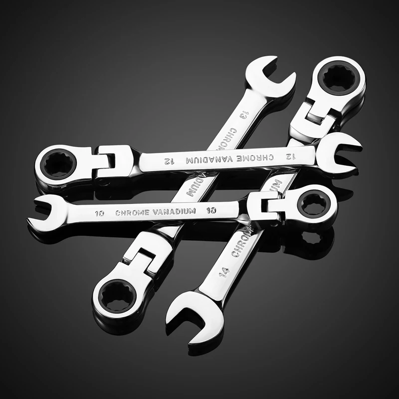 6 mm-32 mm Multifunktions-Ratschenschlüssel, verstellbarer Schraubenschlüssel, Steckschlüssel, Werkzeug für die Autoreparatur zu Hause – Detail 13
