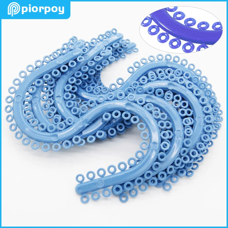 PIORPOY 700 Pcs Dental Orthodontic Separators Elastics Separating Leagues S Style Rubber Bands For Brace Dentistry Accessories