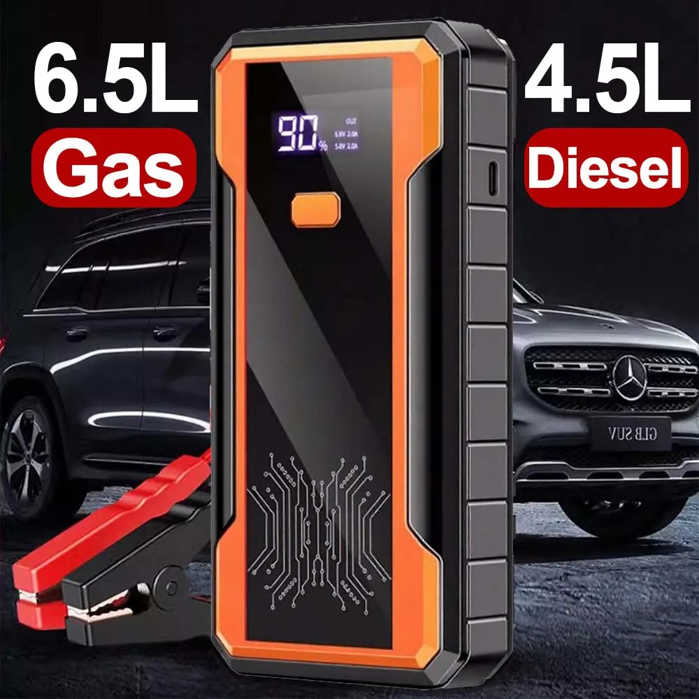 GKFLY 4000A/8000A Car Jump Starter Power Bank 12V Car Battery Booster Charger for Petrol Diesel Cars Emergency Starting Device