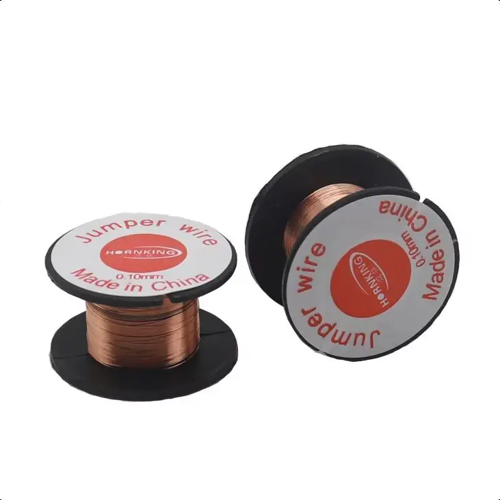 【10-2PCS】Copper Soldering Wire 0.1mm Enameled Wires Phone Jump Line Mobile Phone Computer PCB Link Welding Repair Tools