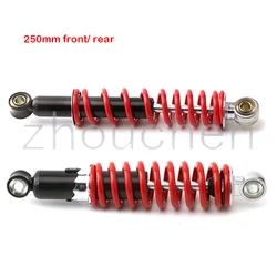 250mm Heavy Duty Adjustable Hydraulic Shock Absorber Spring Suspension for 50-110cc Dirt Bike/ATV/Buggy/Off-Road Vehicles (Front