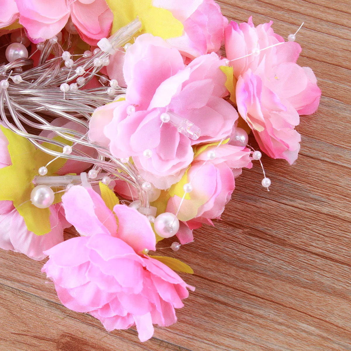 

20 LED Flower Lights Pink Operated Fairy String Lights for Wedding Christmas Birthday Home Party Decoration