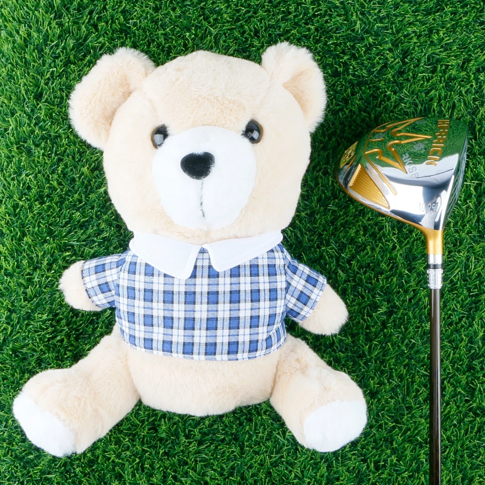Golf Head cover, Teddy Bear Plush Club Protector, Universal Fit for Driver/Fairway Wood, Golf Accessories, Golf Gift for Golfers image 3