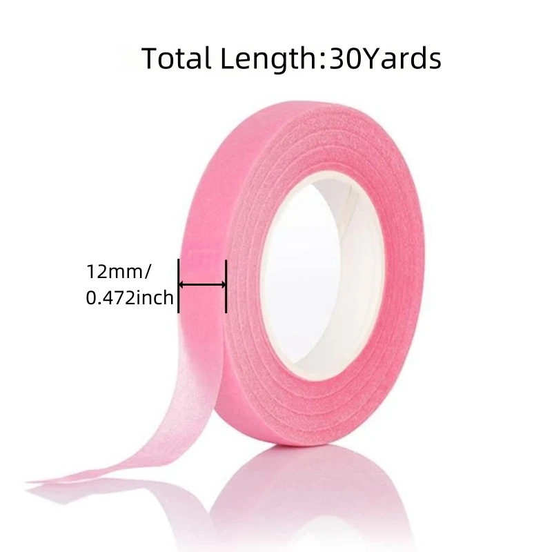 30Yards/Roll 12mm Self-adhesive Floral Stem Tape Bouquet Stamen Wrapping Paper Tape DIY Flowers Decor for Florist Wedding Party