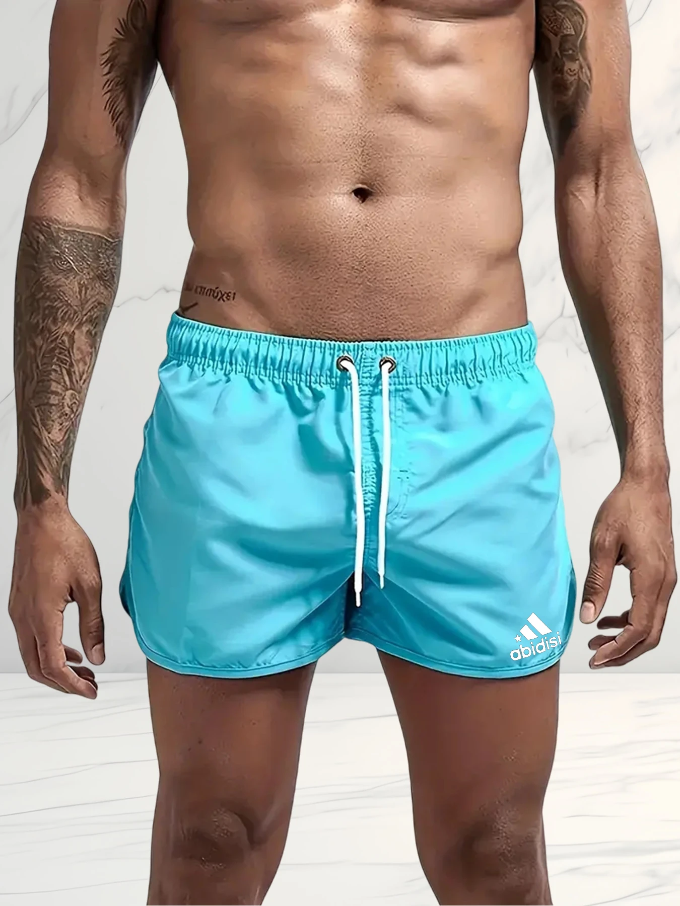 

Men's Summer Fitness Pants Comfortable Breathable Solid Color Running Casual Sports Training Shorts