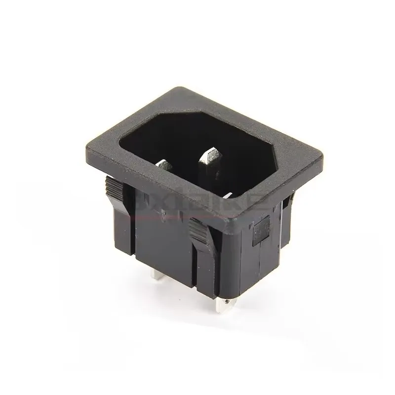 5PCS AC-05 10A 250V AC Inlet Power Socket Connector Female Socket Plug IEC320 C14 3Pin Embedded Maintenance Accessories