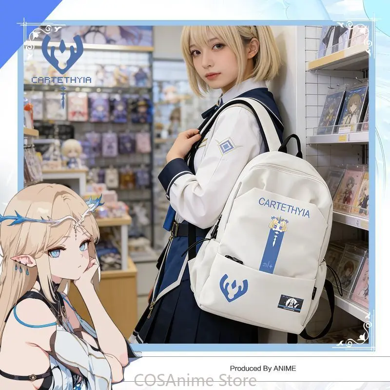 

Wuthering Waves Cartethyia Rover CHISA Anime Cosplay Backpack School Bag Casual Travel Backpack