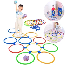 Children Jump Grid Outdoor Game Parent-child Interactive Toys Kindergarten Early Education Teaching Aids Sensory Training Circle