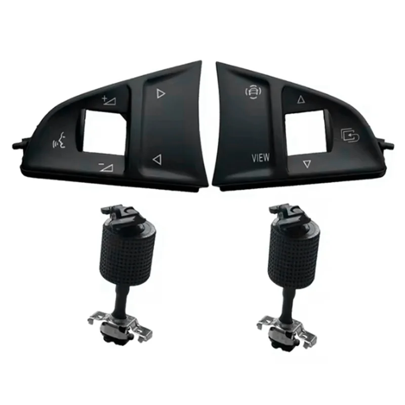 

4X Multi-Functional Steering Wheel Switch Button Cover Trim For Skoda Octavia 3 A7 Superb 3V Fabia Mk3 Kodiaq-X59A