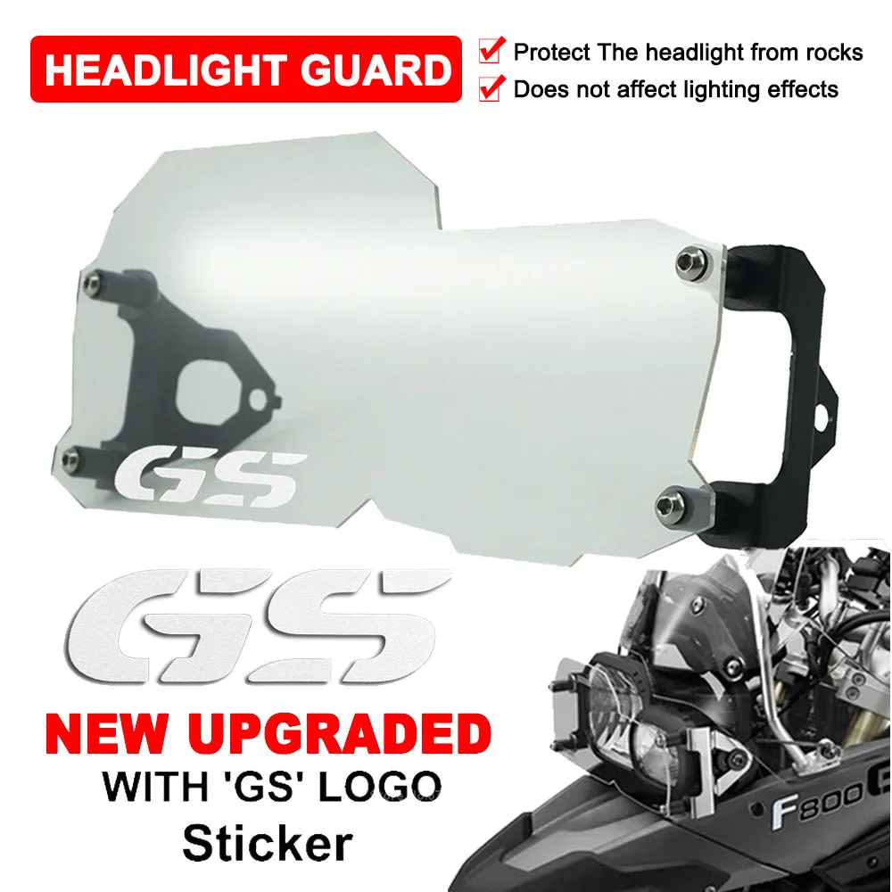 

Acrylic Headlight Protector Guard For BMW F800GS F700GS F650GS Twin cyl. 2008-2016 GS LOGO Motorcycle Head Lamp Protection Cover