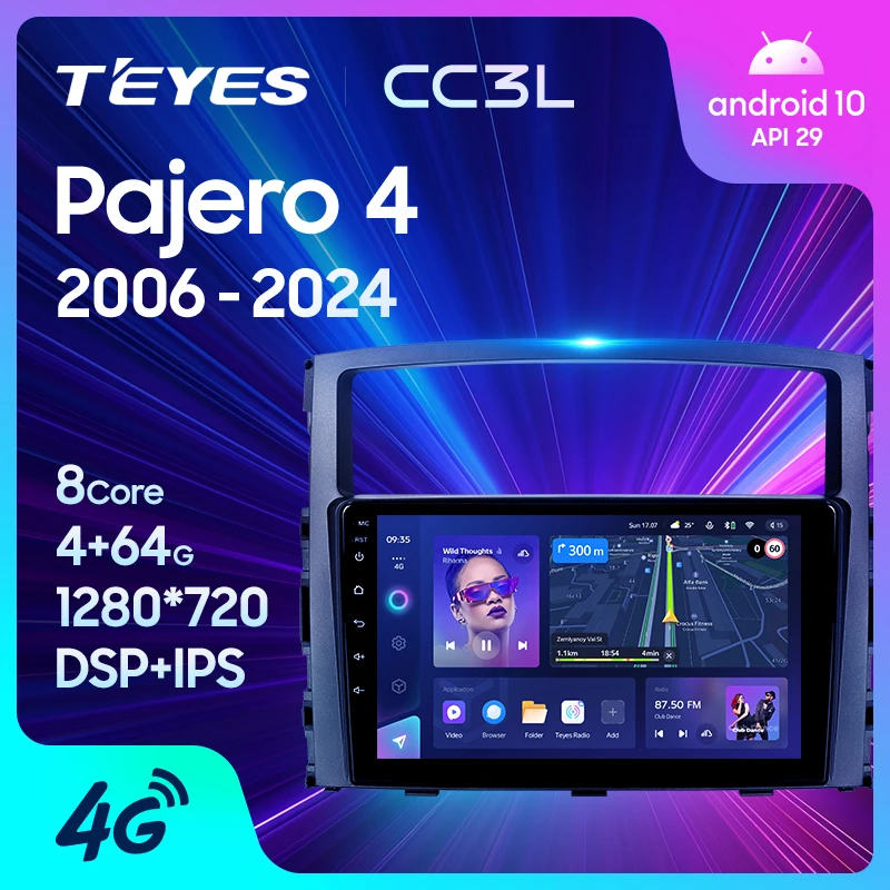 WIFI Car Stereo for Mitsubishi Pajero 2006-2024