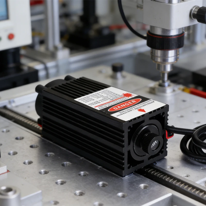 980nm IR Dot Laser Module | 500mW-1W | Glass Lens with Cooling Fan | for Lab Teaching/Flashlight | with Bracket & Adapter