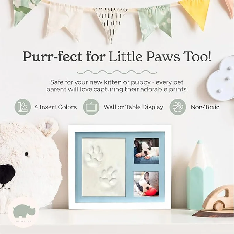 Baby Footprint Kit Foot Hand Print Mold Kit Keepsake Nursery Personalized Pictures Hand Newborn Baby Keepsake Frames Top Gift