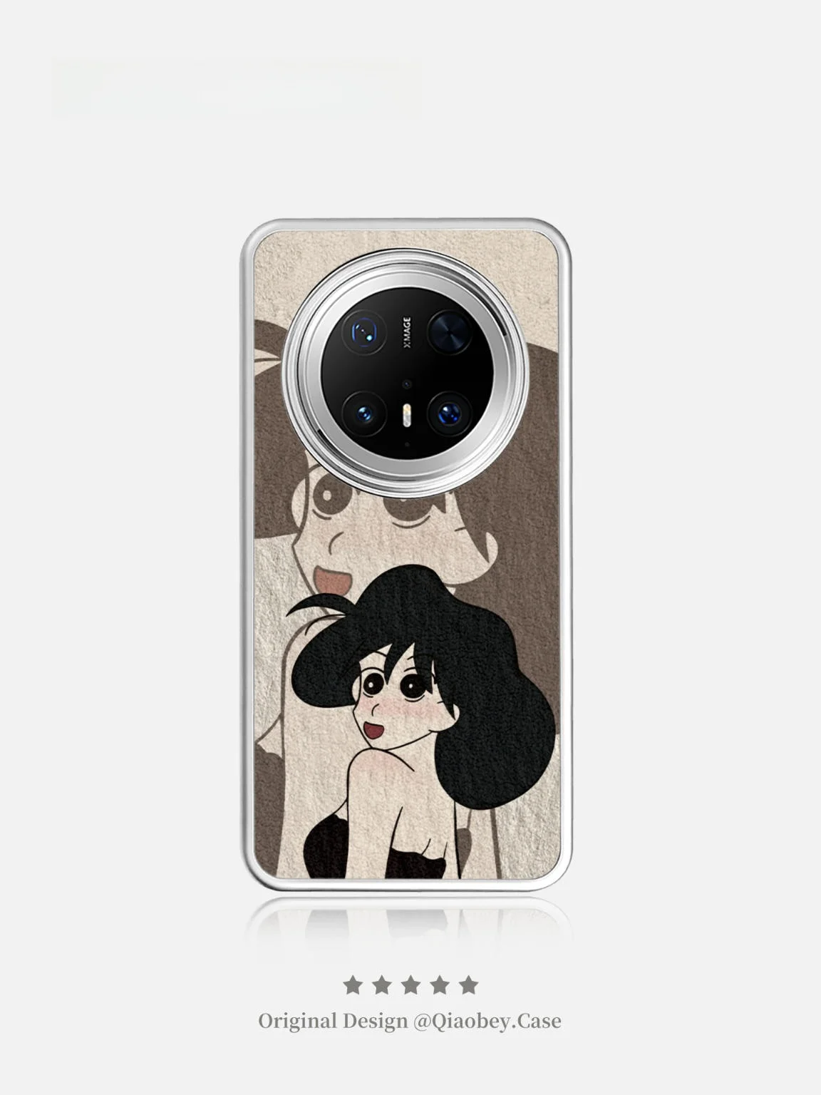 

Jiabeiyao Mate 80 pro Max Cartoon Pattern Luxury Sheepskin Women's Exclusive Design Eco-Friendly Phone Case