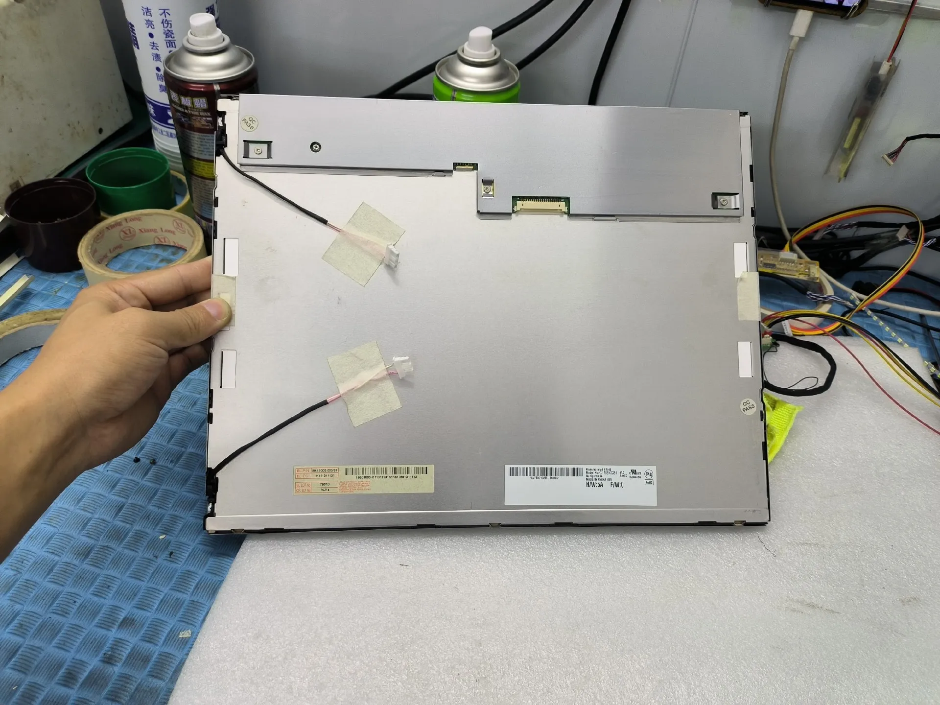Original 15 inch G150XG01 V0/G150XG01 V1/G150XG01 V2/G150XG01 V3 LCD display 1024 * 768 20Pins