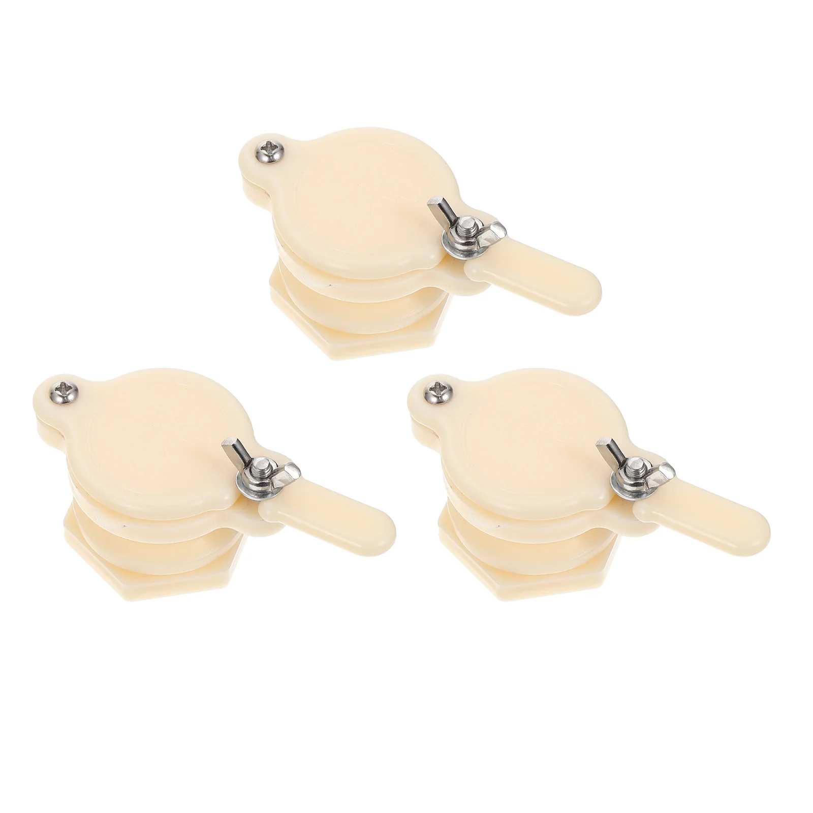 3 قطعة صمامات بوابة العسل البلاستيكية المتدفقة العسل خروج معدات تربية النحل النازع الملحقات مقبض طويل دائم