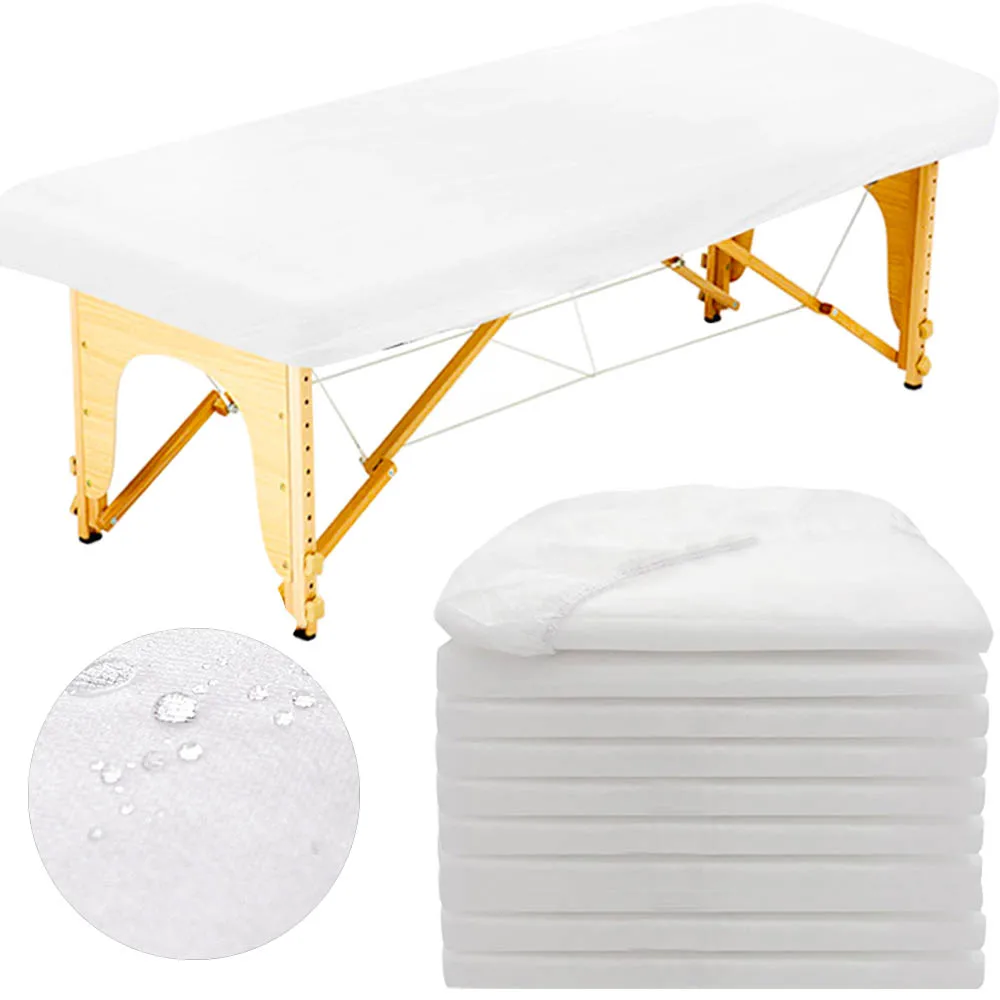 

10pcs Disposable Fitted Massage Table Sheets Eyelash Extension Tool Nonwoven Breathable Massage Bed Cover For Spa Eyelash Tools