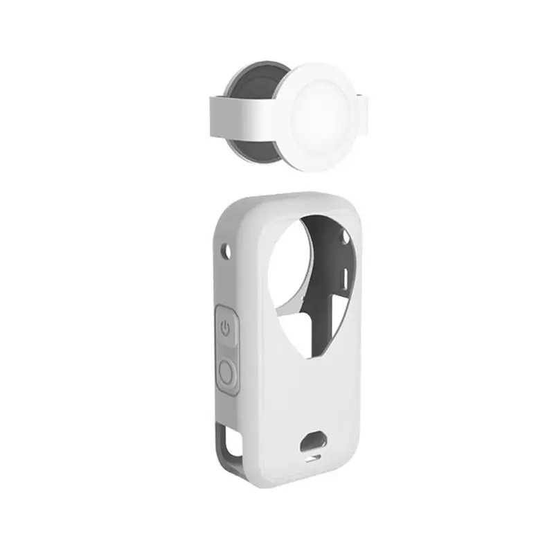 DTB7 Silicone Protective Case Body + Lens Set for X6, Dustproof Shock-Resistant Camera Accessories, White