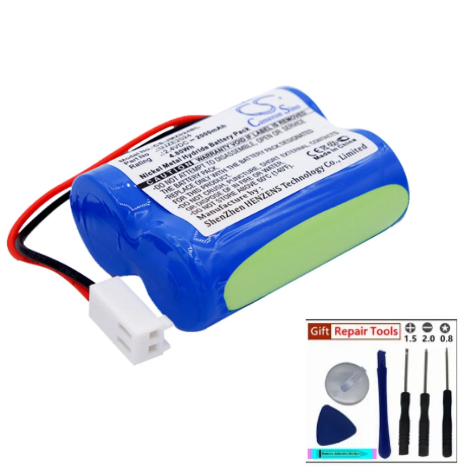 Crane Remote Cont Battery For  JAY UJZE2024 Transmitter UJ  UP Volts 2.4  Capacity 2000mAh / 4.80Wh  Product Type  +Tools Ni-MH