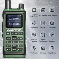 1/2X Baofeng UV-17R Walkie Talkie Tri Band Wireless Copy Frequency 999CH NOAA Long Range Type-C UV 5R UV-17 PRO V2 Two Way Radio