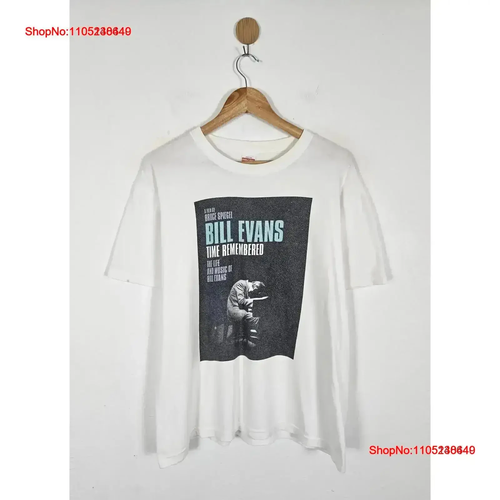Vintage Jazz Pianist Bill Evans film spiegel T Shirt Washed Stretched Comfortable Casual Soft graphic Stylish vintage Washed