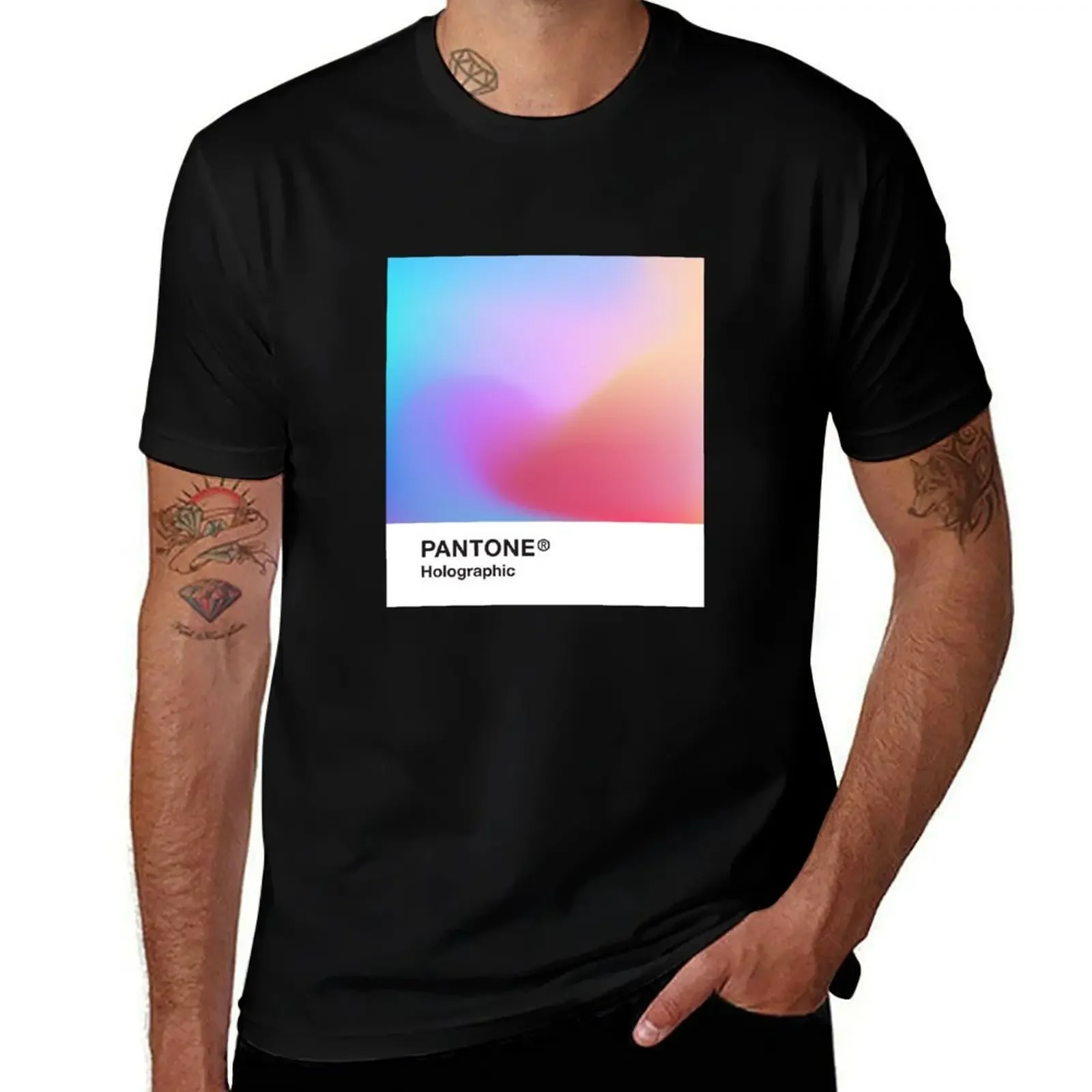 

Pantone Holographic Series #1 T-Shirt quick-drying summer top mens clothes