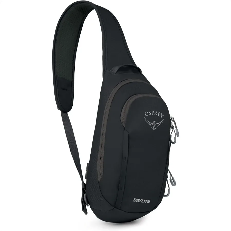 

Daylite Shoulder Sling Bag Black Compact Crossbody Sling Backpack for Everyday Carry Festivals and Travel Lightweight Comfortab