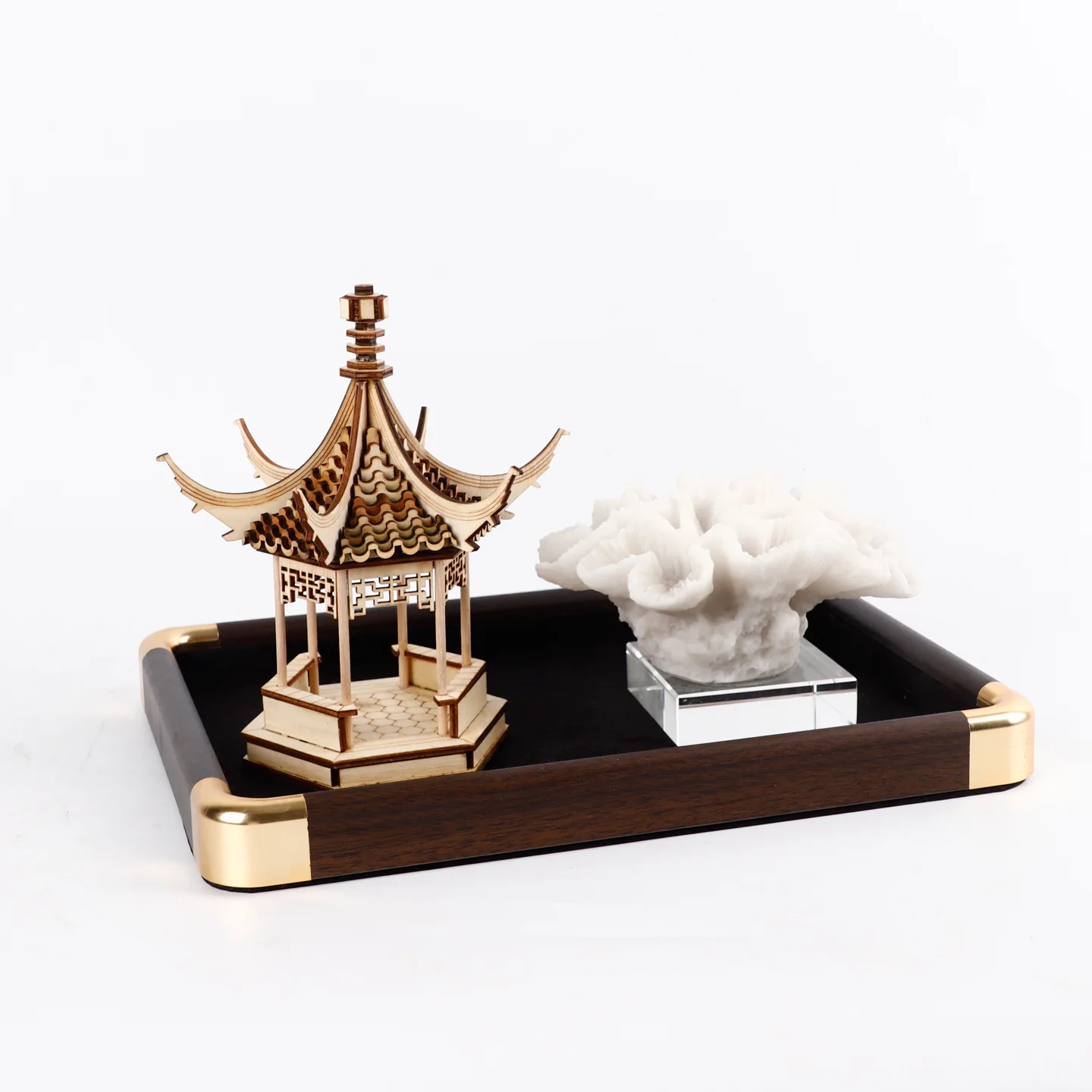 DSA New Chinese Art Soft Decoration High-end Office Model Room Old Money Style Tea Room B&B Ornaments