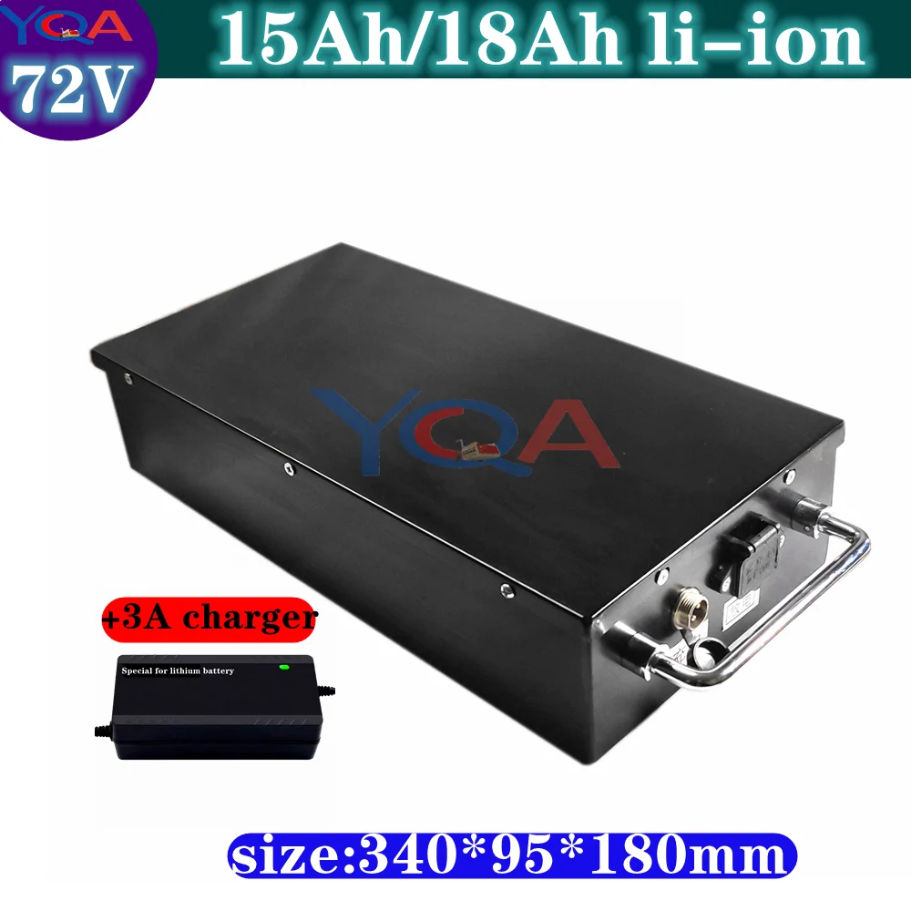 72V 18Ah lithium li-ion battery pack 72V 15Ah can be customized with 30A BMS for Hernia lamp Golf trolly+3A charger