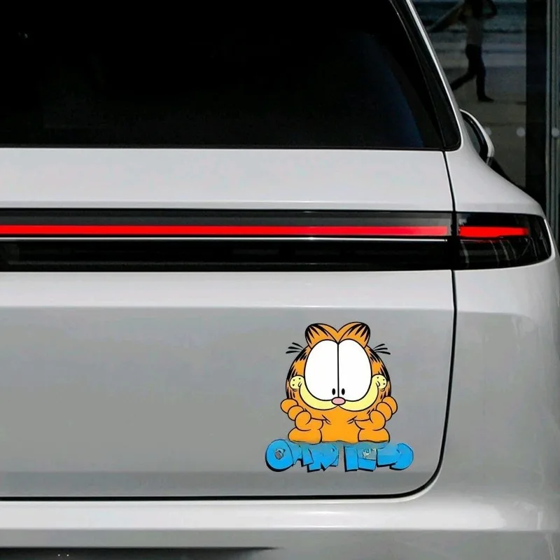 Creative cartoon cute Garfield car stickers, personalized printed car stickers, motorcycle electric body decoration stickers view 6