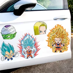 Dragon Ball Anime Sticker Son Goku Vegeta IV Piccolo Car Decoration Sticker Car Door Cartoon Children's Toy Birthday Gift