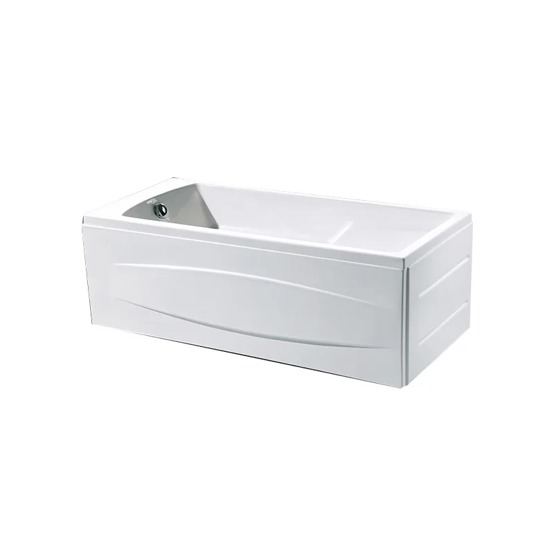 

Acrylic small apartment bath household deepened independent bathtub hotel apartment project square bathtub wholesale