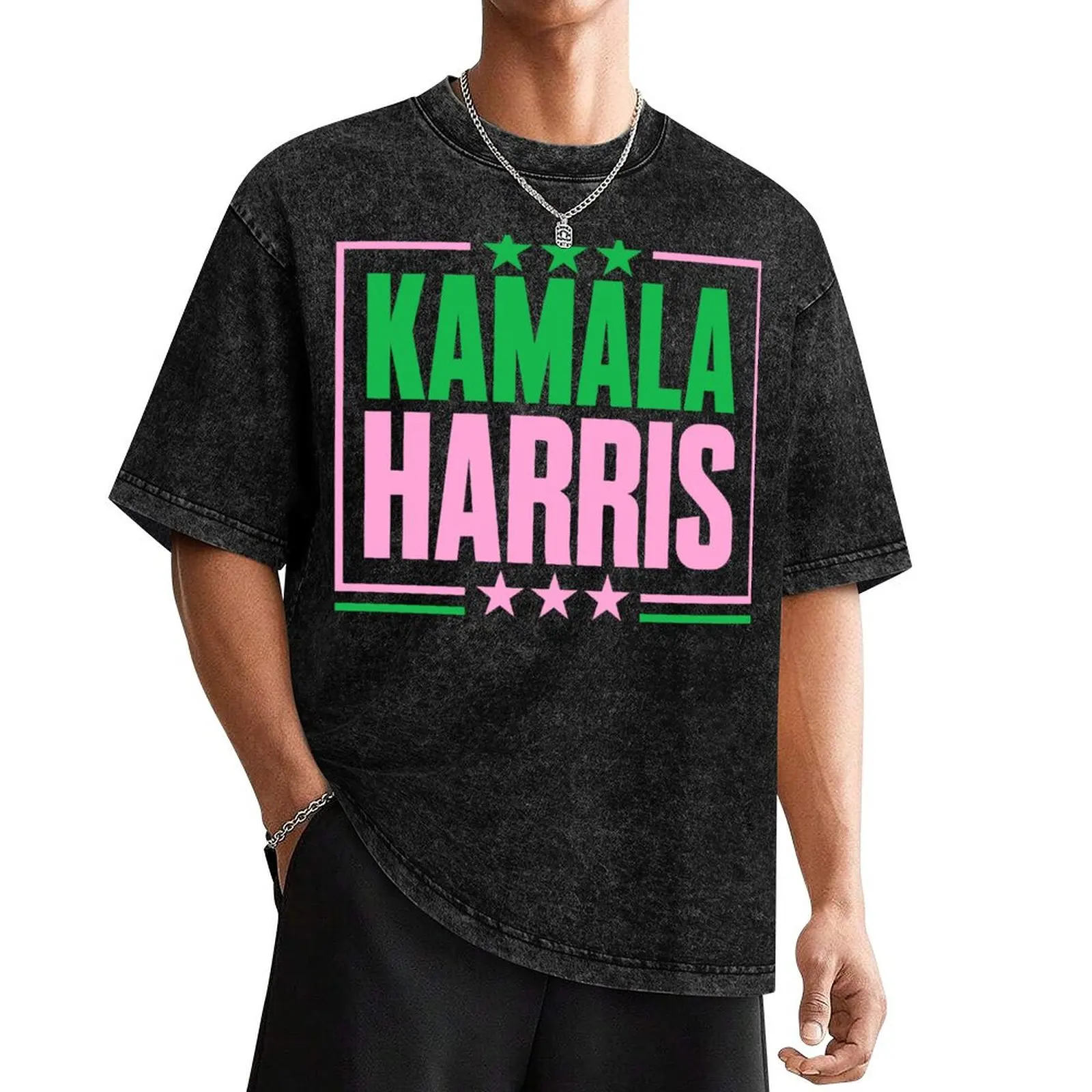 

Kamala Harris 2024 Pink Green Im With Her T-Shirt essential t shirt anime clothes plain white t shirts men