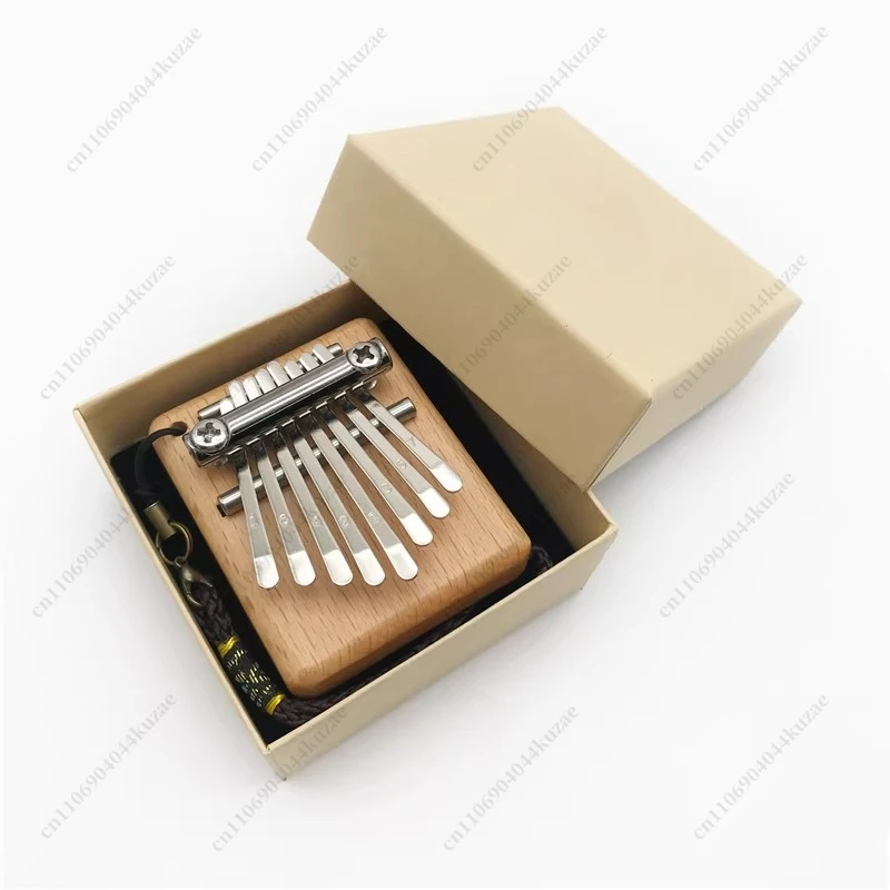 8-Tone Beech Mini Thumb Piano - Kalimba Cat Claw Two-finger Piano African Musical Instrument Gift