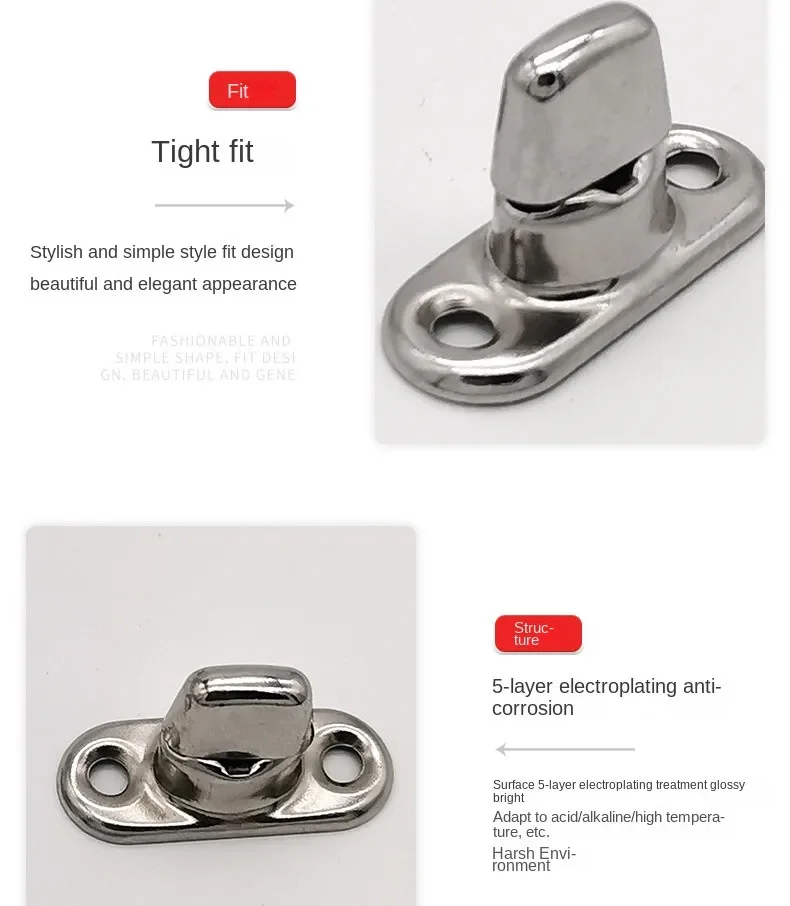 10pcs Common Sense Fastener Kit Zinc Alloy Rotating Button Turnbutton Eyelet Bases Boat Canopy Cover For Medicine Box Repairment