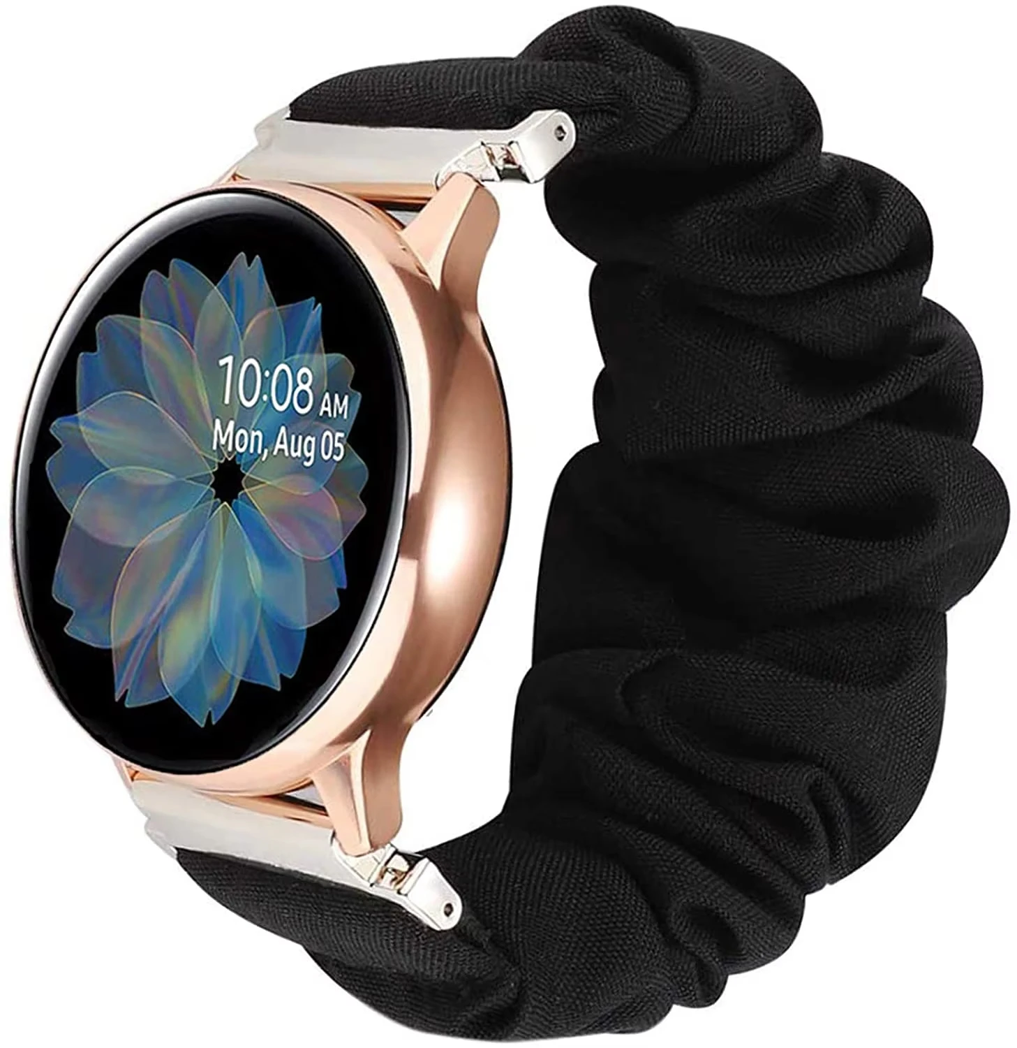 20 mm Nylon Solo Loop Gummiband für Samsung Watch 6/5/4/3/Active 2/Huawei GT4/3/Amazfit Bip/GTS für 22 mm Stoffarmbandgürtel