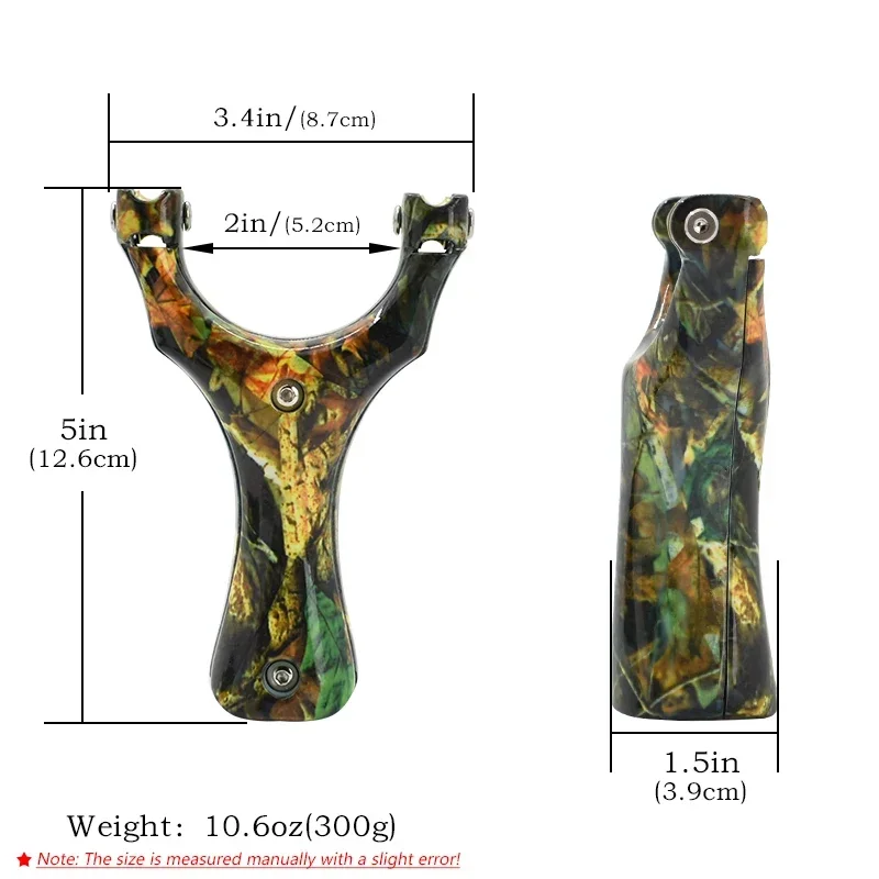 Camouflage Zinc Alloy Pulley Slingshot High-power Shooting High Elastic Rubber Band Powerful Hunting Sling Wild Hunting Tools